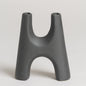 Florero ceramica H negro 13x5x16 cm