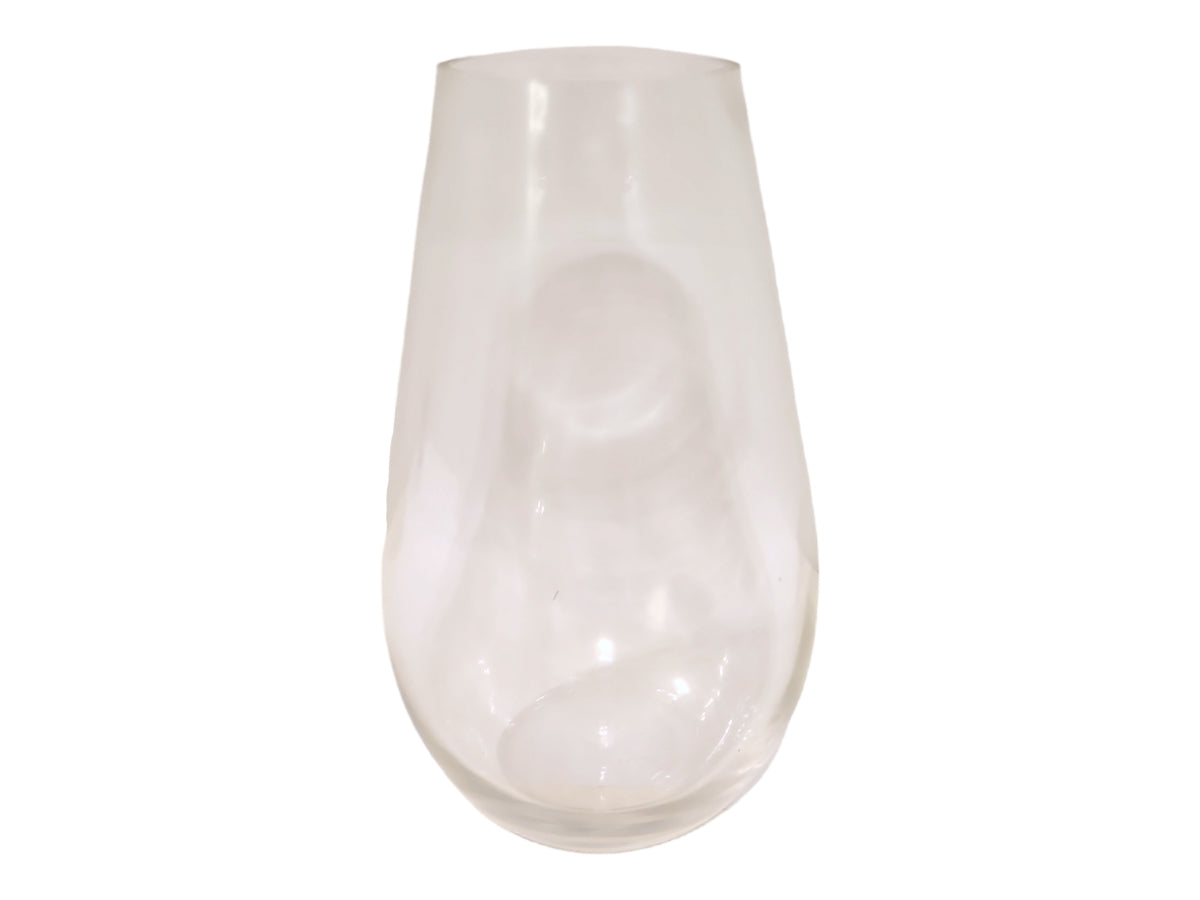 Florero de vidrio Belly transparente 25 cm