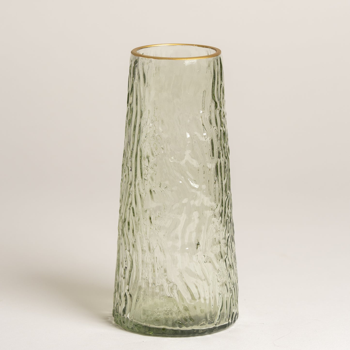 Florero vidrio Selvatic green 10x22cm