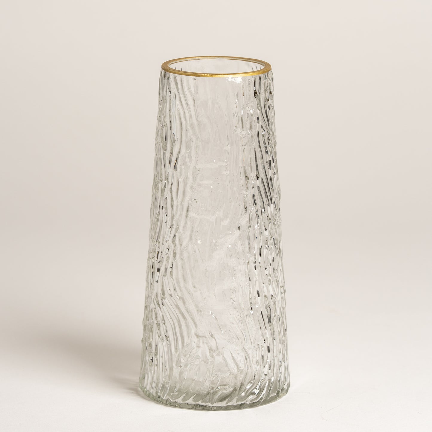 Florero vidrio Selvatic transparente 10x22cm