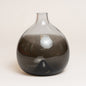 Florero vidrio transparente l worlen negro 20x25 cm