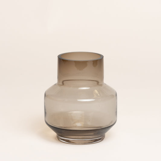 Florero vidrio abys m 12x14 cm