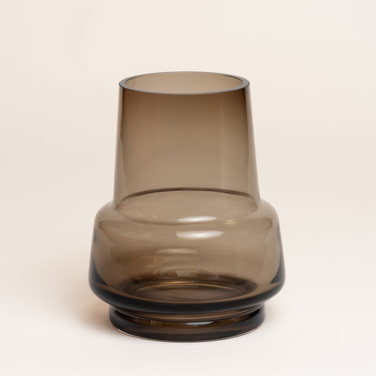 Florero vidrio abys l 14x19 cm