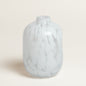 Florero vidrio Alaris white 12x17 cm