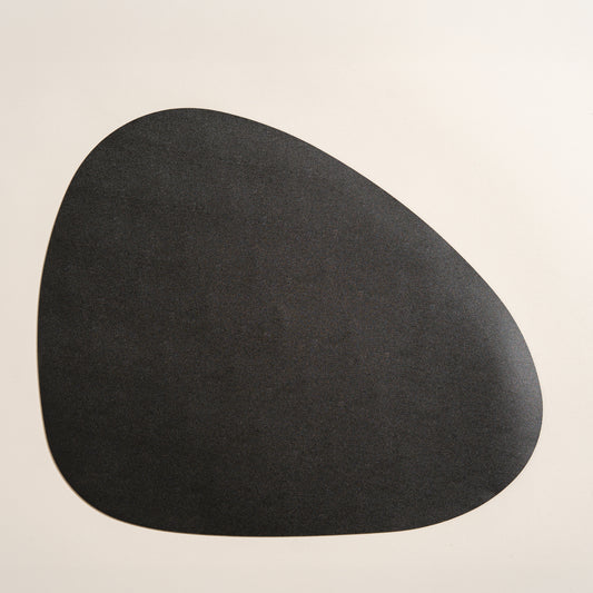 Individual de PU negro Triangle set x 6 43x35 cm