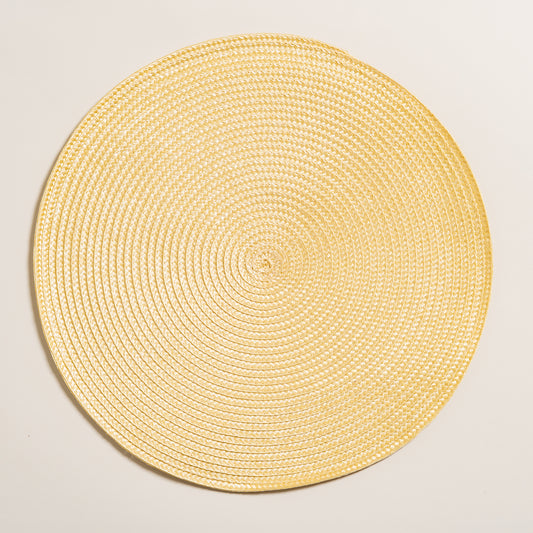 Individual de pp claro circular set x 6 38 cm