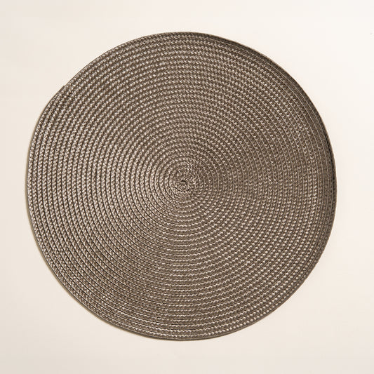 Individual de pp negro Set x 6 38 cm