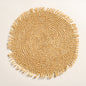 Individual de papel enroscado Chekko circular set x 6 38 cm