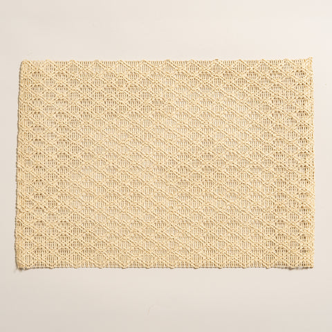 Individual de papel Stright Camel rectangular set x 6 45x30 cm