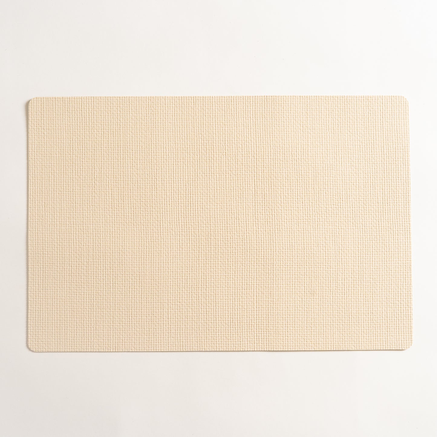 Individual rectangular de pvc beige Aristea set x 6 30x43 cm