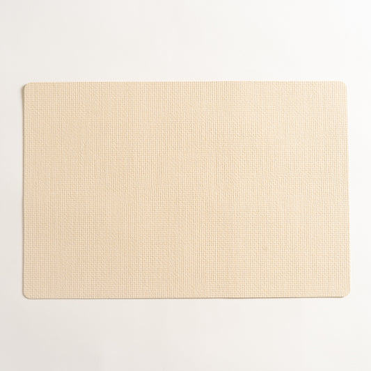 Individual rectangular de pvc beige Aristea set x 6 30x43 cm