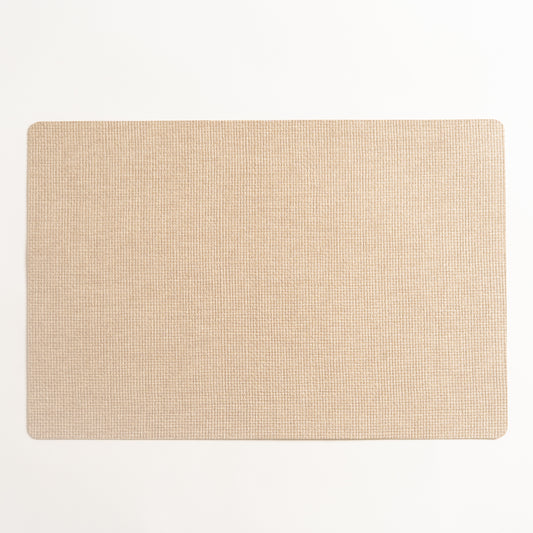 Individual rectangular de pvc gris Aristea set x 6 30x43 cm