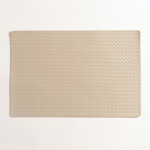 Individual rectangular de pvc gris Trardeau set x 6 30x45 cm