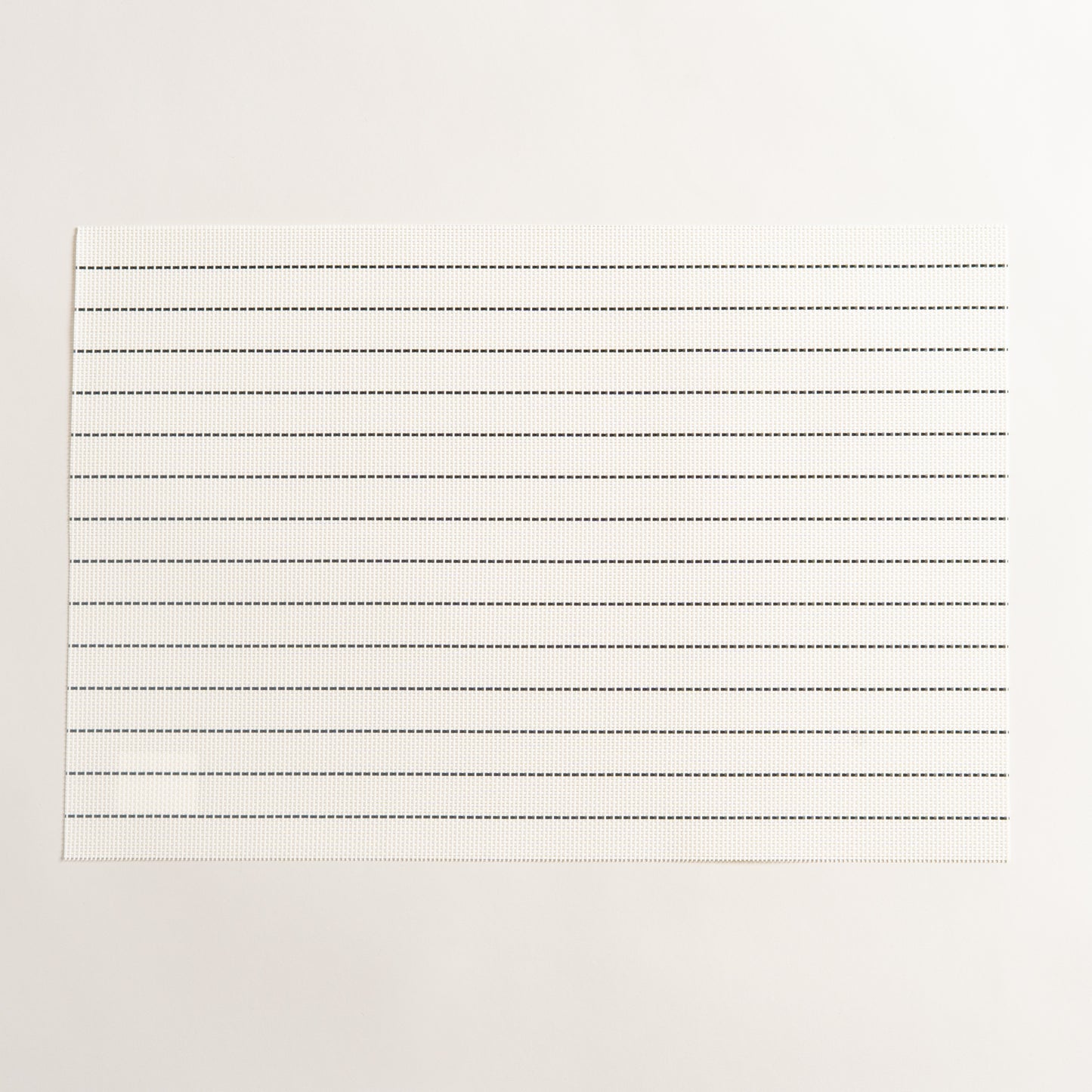 Individual rectangular de pvc rayado Jaco blanco set x 6 30x45 cm