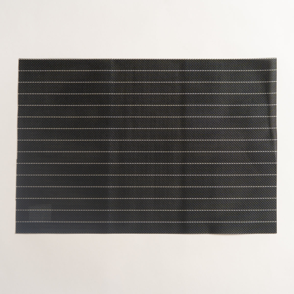 Individual Pvc Individual rectangular de pvc rayado Jaco negro set x 6 30x45 cm – LANDON
