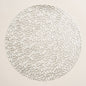 Individual circular silver de pvc Set x 6 38 cm