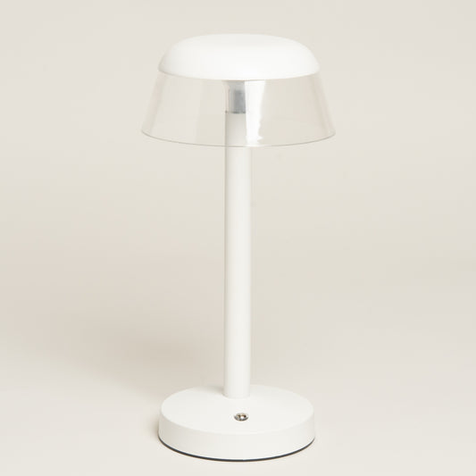 Lampara usb Chroma metalica blanca 10x18 cm