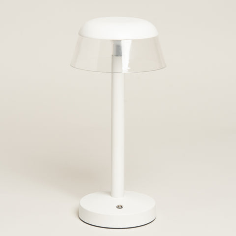 Lampara usb Chroma metalica blanca 10x18 cm