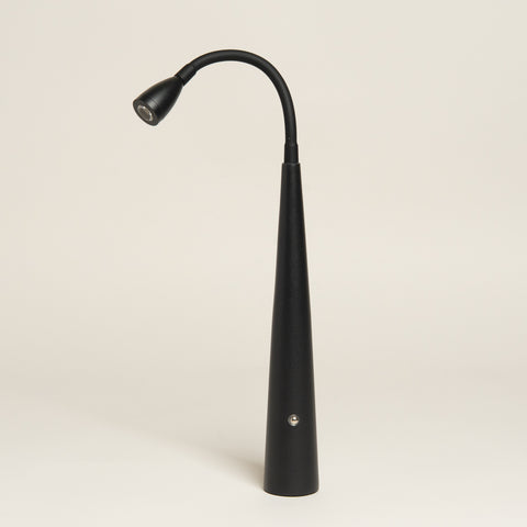 Lampara usb Zenith negra flexible metalica 5x40 cm
