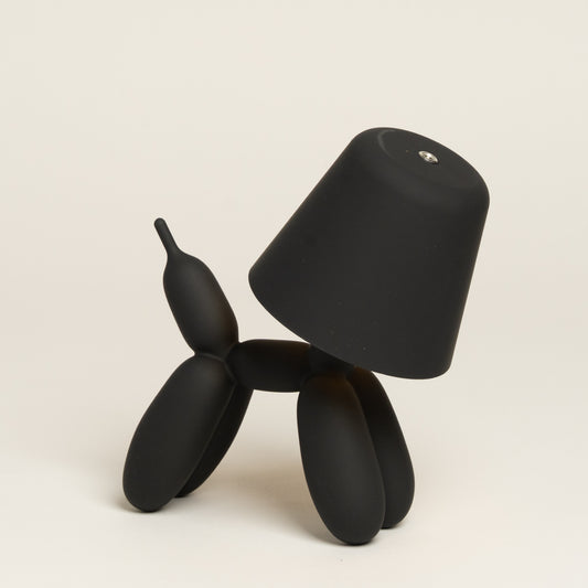 Lampara usb Puppy negra 12x18 cm