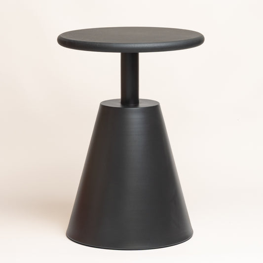 Mesa metalica vissia negra 40x55 cm