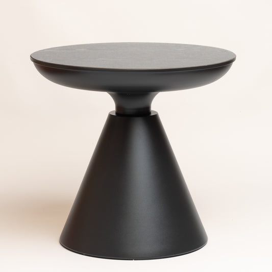 Mesa metalica vissia negra 47x51 cm