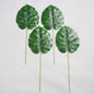 Planta artificial monstera con 1 hoja Set x 4 30 cm