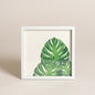 Cuadro de madera blanco modelo 3 hoja 22x22 cm