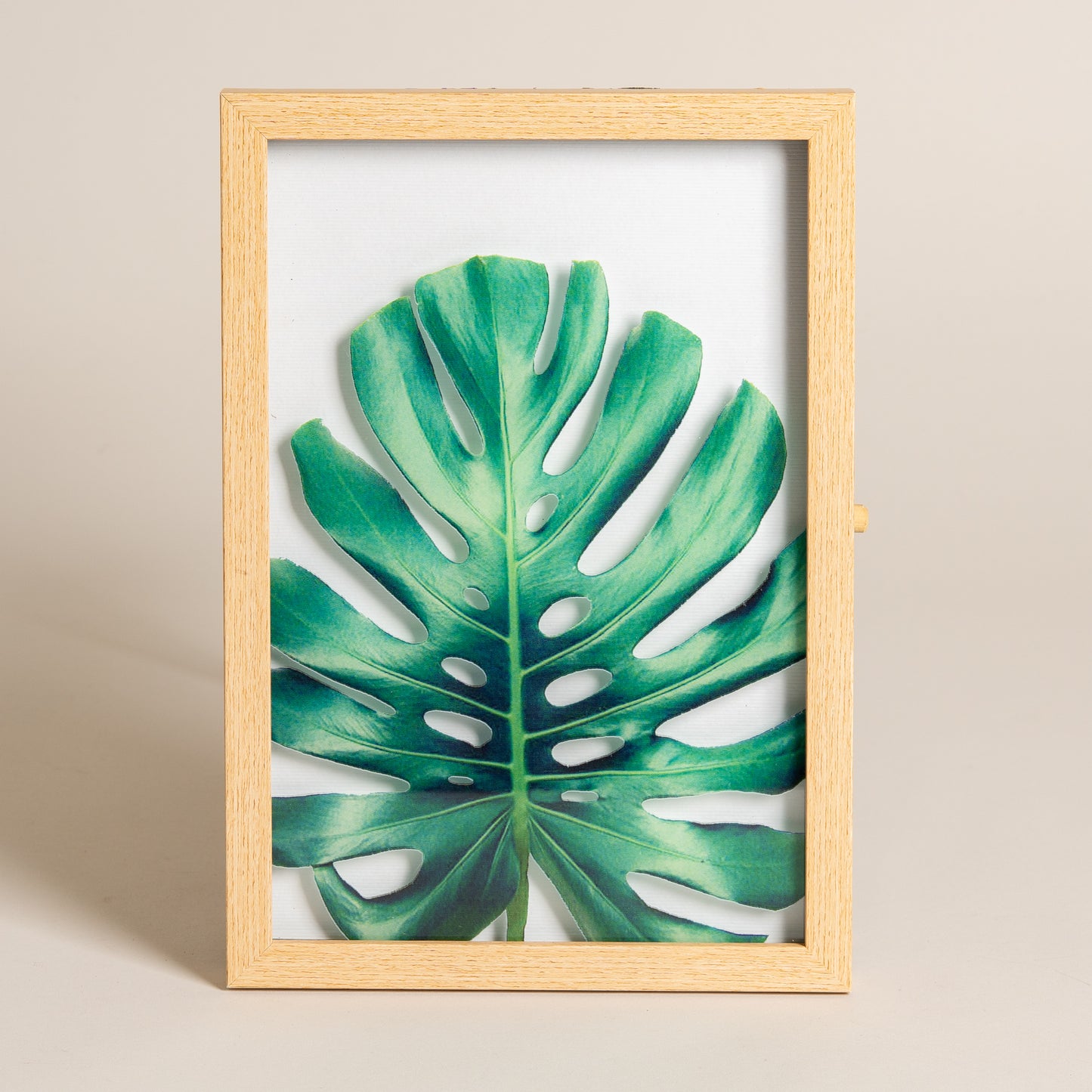 Cuadro de madera MDF modelo Hoja adan 22x32 cms