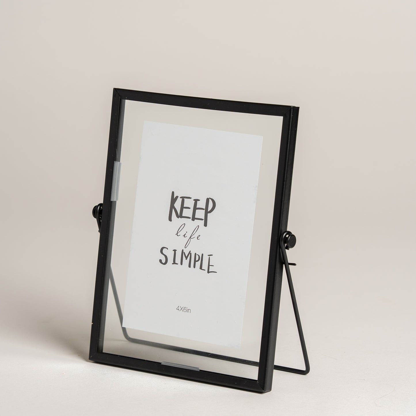 Portarretrato metalico negro 21X15 cm I ft:10x15 cm