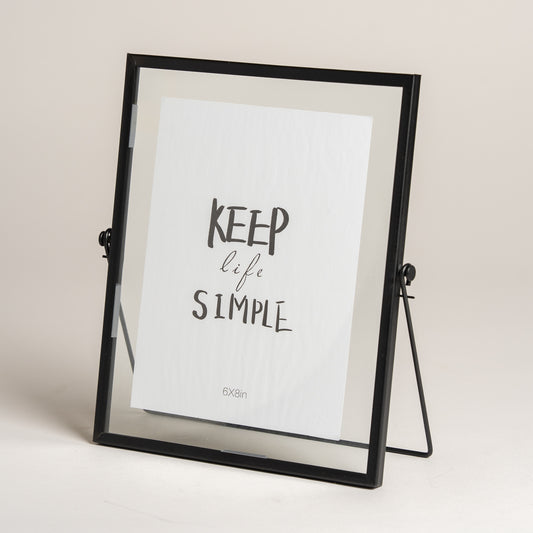 Portarretrato metalico negro 25X20 cm I ft:20x15 cm