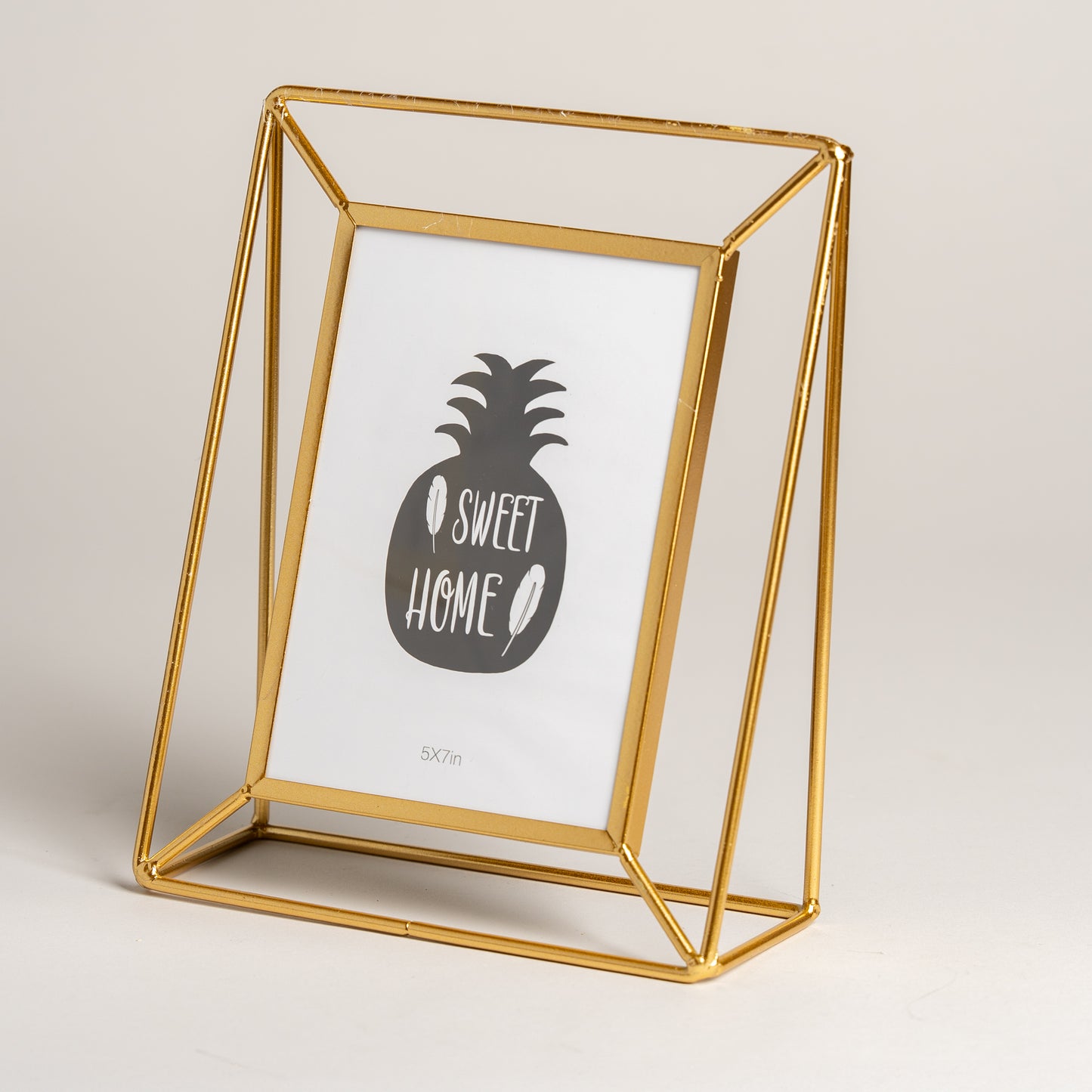 Portarretrato metalico dorado base 25X20 cm I ft:18x13 cm