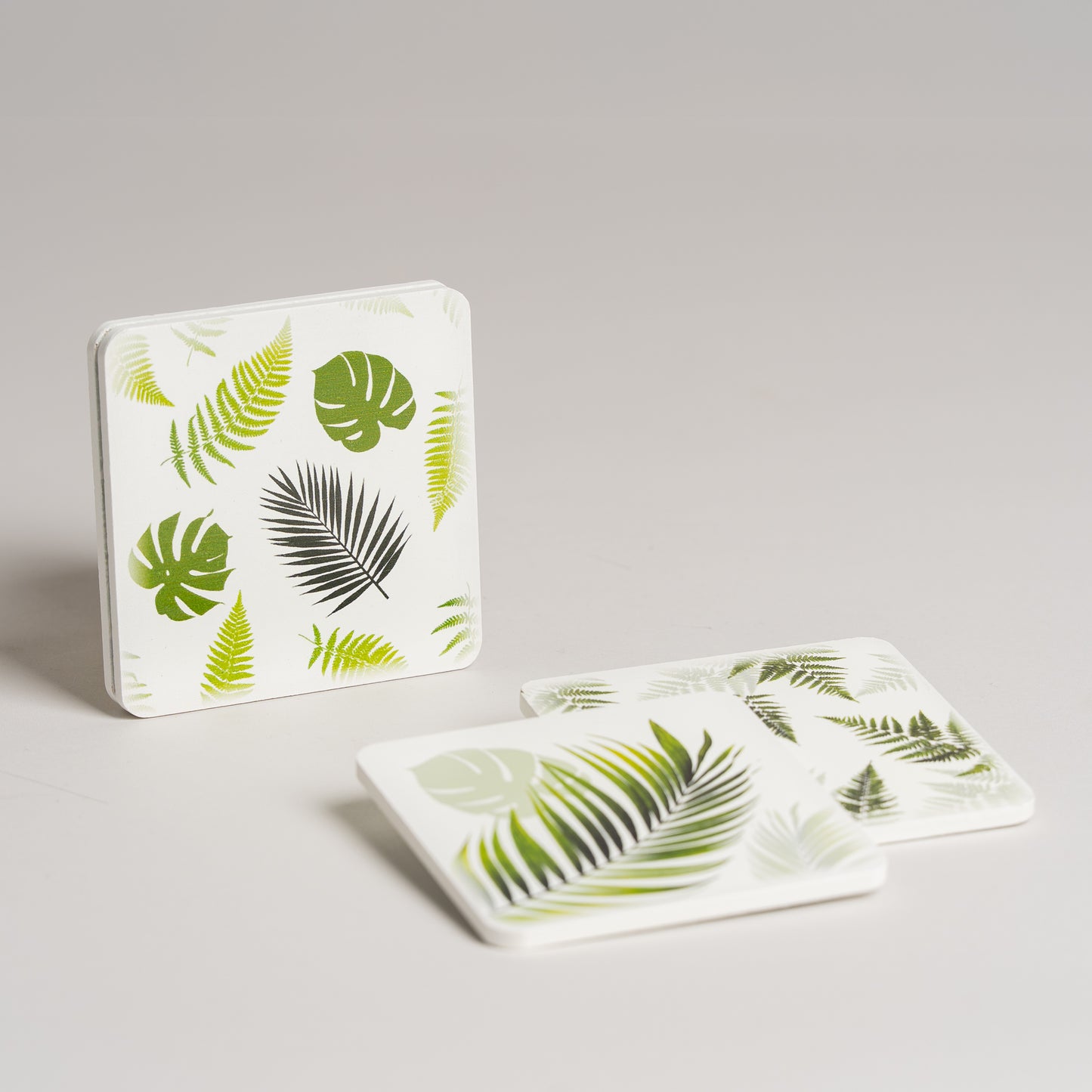 Posavasos palmeras set x 4 medida 10x10cm