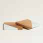 Linea Marmol Posavaso set x 2 cuadrado blanco 9x9 cm