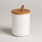 Frasco ceramica Koop blanco M 800ml 11x14 cm