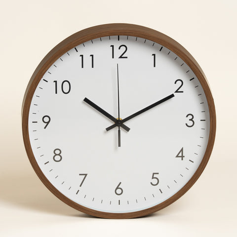 Reloj redondo Woody redondo simil madera  29 cm