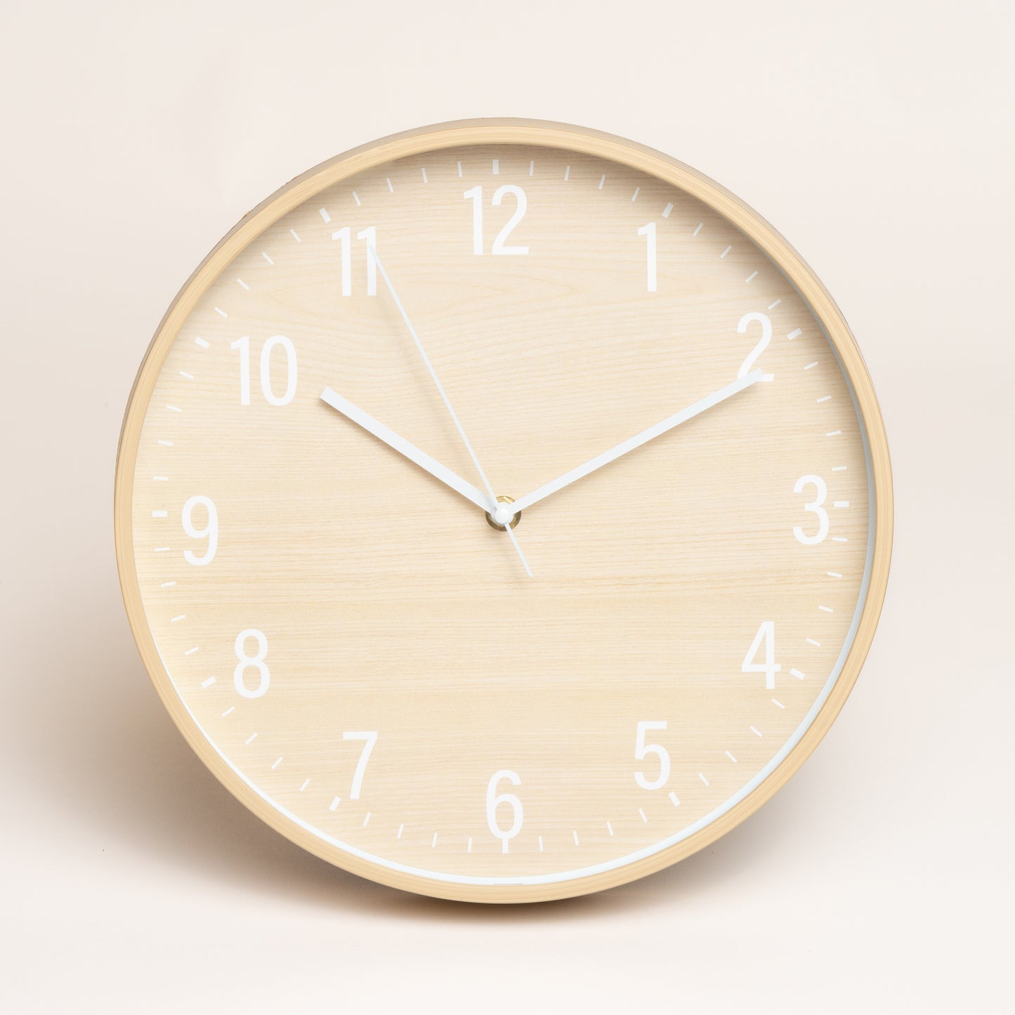 Reloj redondo woody clear  30 cm