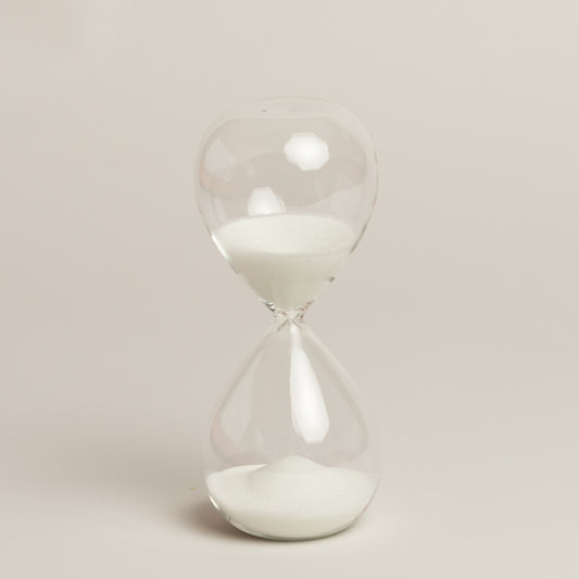 Reloj de arena de vidrio Dedong 19 cm