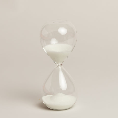 Reloj de arena de vidrio Dedong 19 cm