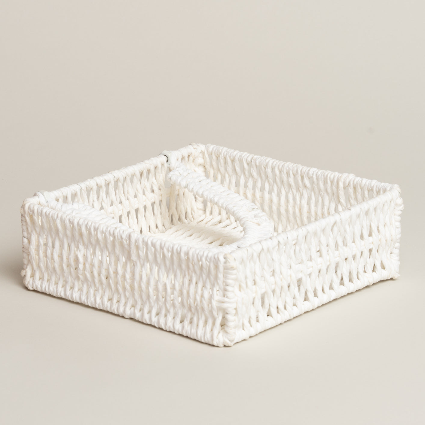 Servilletero de papel Nest blanco 18x18x6 cm