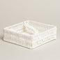 Servilletero de papel Nest blanco 18x18x6 cm