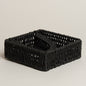 Servilletero de papel Nest negro 18x18x6 cm