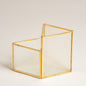Linea metal organizador de vidrio gold pencil 16x11x12 cm