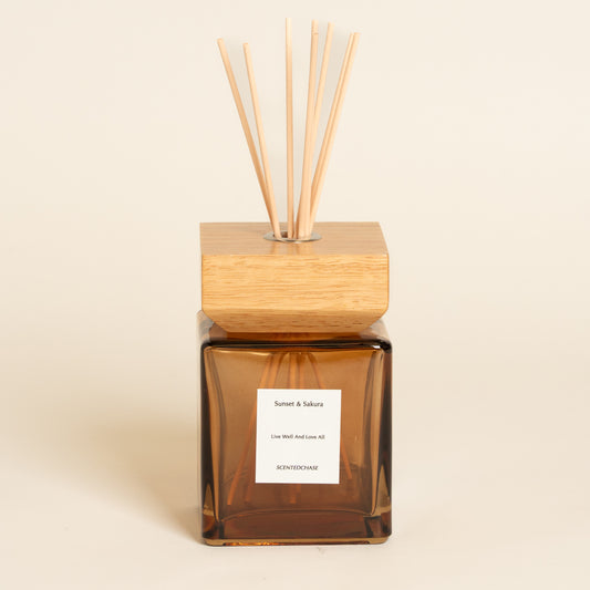 Frasco difusor Cubic caramel l 9x9x15 cm 500ml