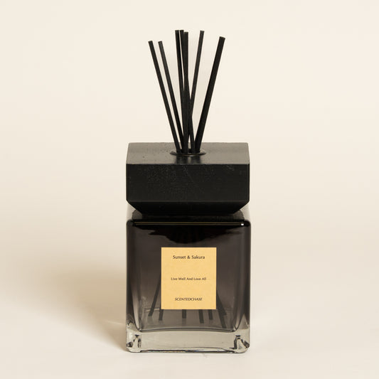 Frasco difusor Cubic negro l 9x9x15 cm 500ml