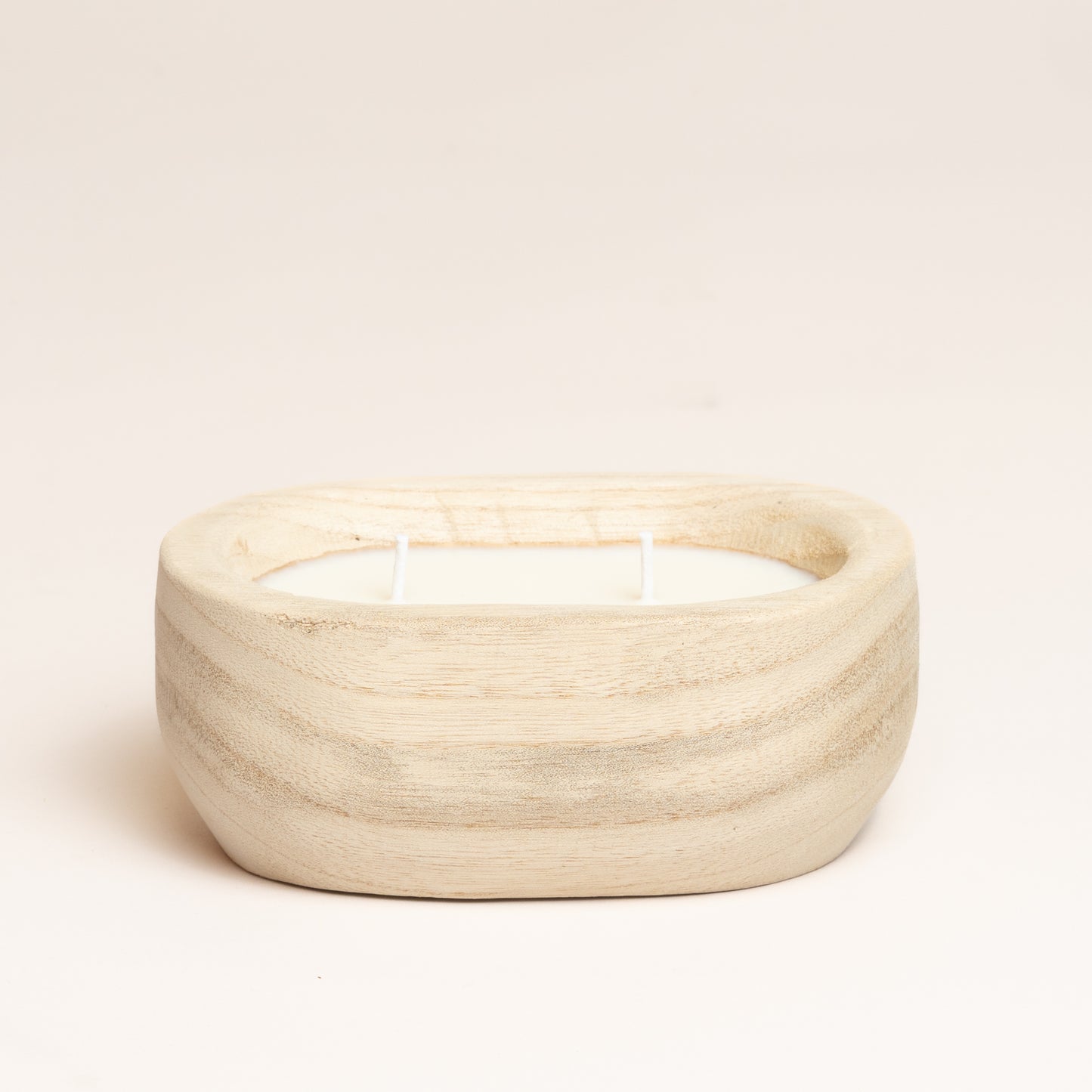 Vela calmine madera 17x11 cm