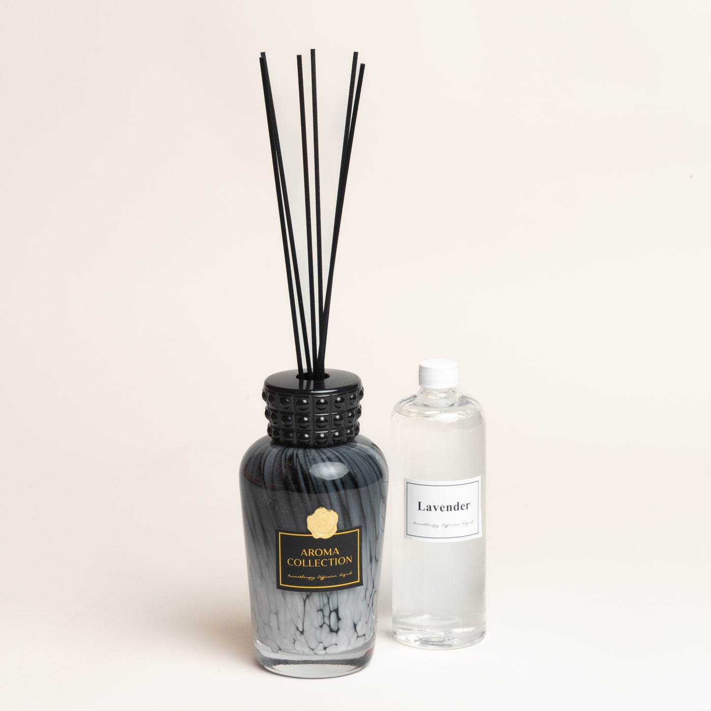 Difusor Zafiro XL grey con aroma frasco vidrio 500 ml