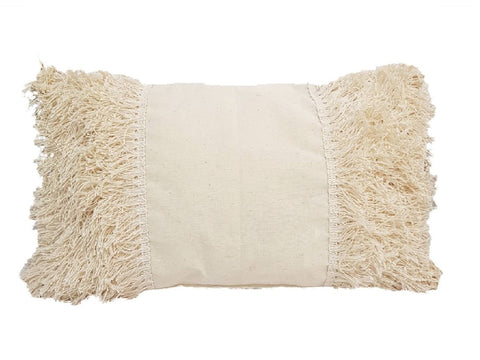 Textil Almohadon de lienzo crudo con estopa 30x50 cm