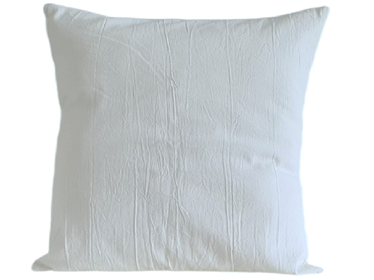 Textil Almohadon de tusor canva blanco tiza 50x50 cm