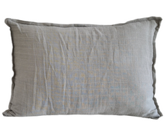 Textil Almohadon de gasa gris perla 50x70 cm